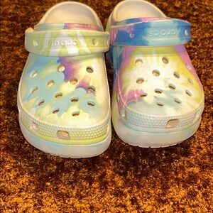 CROCS Kids Pastel Tie-Dye Clogs